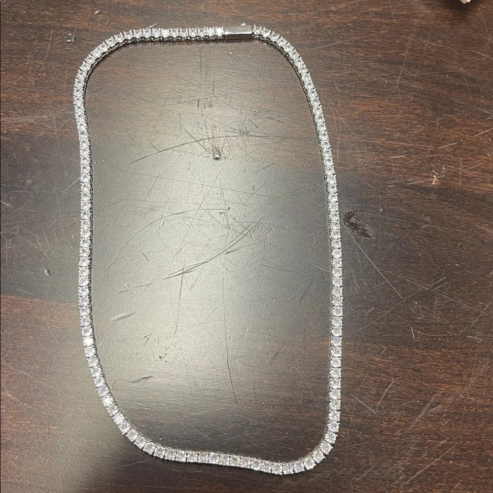 3mm tennis necklace 16”